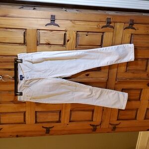 NYDJ Alina  Convertible Ankle Pant Size 8 LiftXTuck Technology Off White
